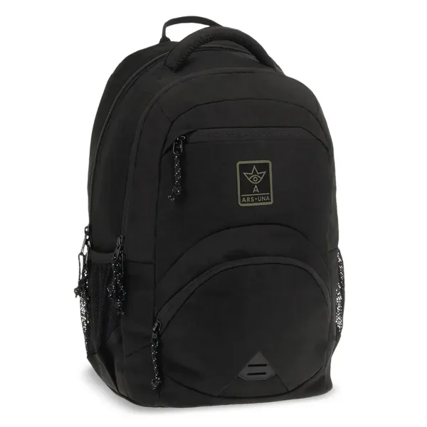 Ars Una: Zaino scolastico ergonomico Cordura nero, 33x45x24 cm immagine 1