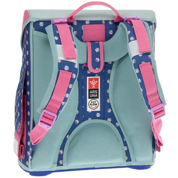 Ars Una: zaino scolastico "Fiori freschi" con chiusura magnetica 33x41x24 cm immagine 3