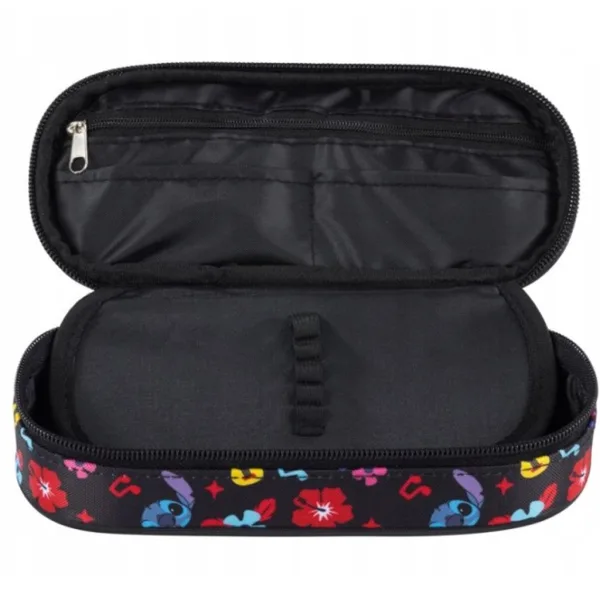 Astuccio ovale Disney Stitch Aloha di colore nero PC01 23x9,5x6 cm immagine 2