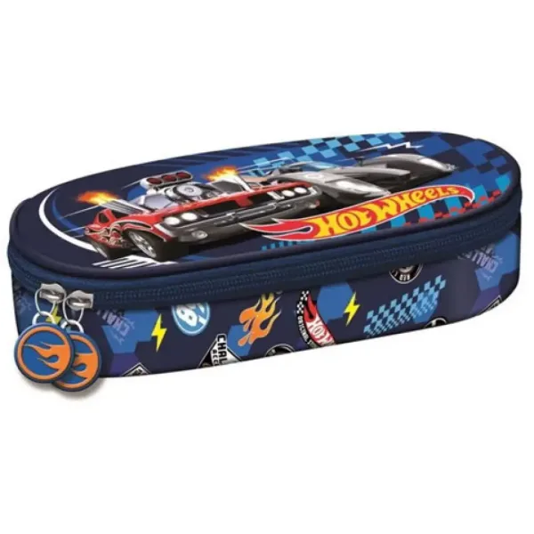 Astuccio ovale Hot Wheels colore blu 20,5x5x9,5 cm immagine 1