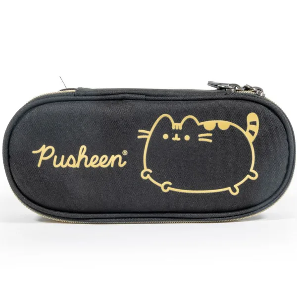 Astuccio ovale dorato Pusheen 20,5x9,5x5 cm immagine 2