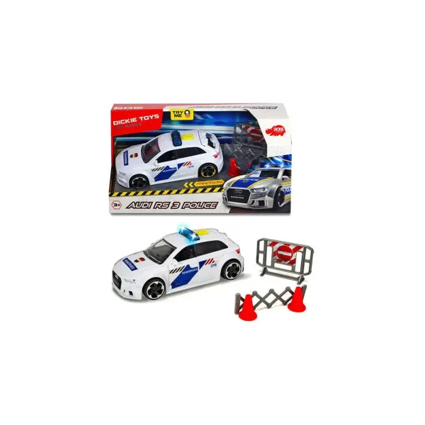 Audi RS3 auto della polizia - Dickie Toys immagine 2