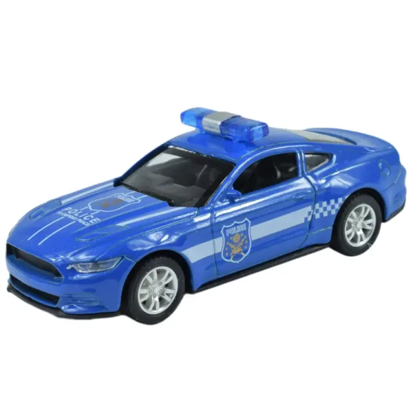 Auto della polizia: Auto della polizia in metallo a retrocarica in diverse varianti 11 cm 1 pezzo immagine 2