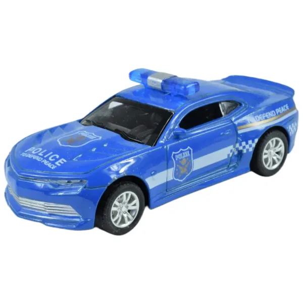 Auto della polizia: Auto della polizia in metallo a retrocarica in diverse varianti 11 cm 1 pezzo immagine 4