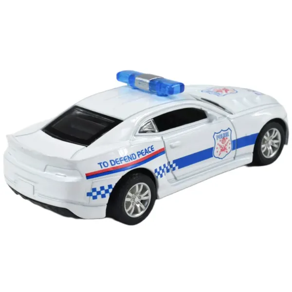 Auto della polizia: Auto della polizia in metallo a retrocarica in diverse varianti 11 cm 1 pezzo immagine 7