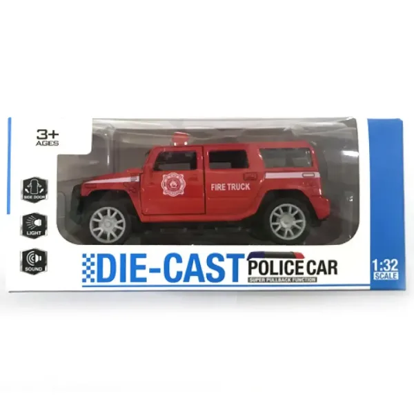 Auto giocattolo Hummer a retrocarica con luci e suoni in scala 1/32 in diverse varianti immagine 3