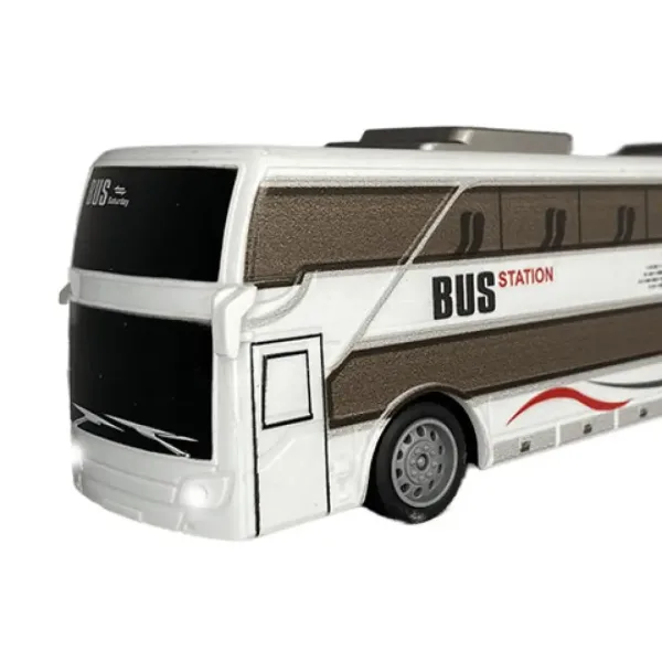 Autobus RC con telecomando e luci 27MHz scala 1/32 25cm immagine 2