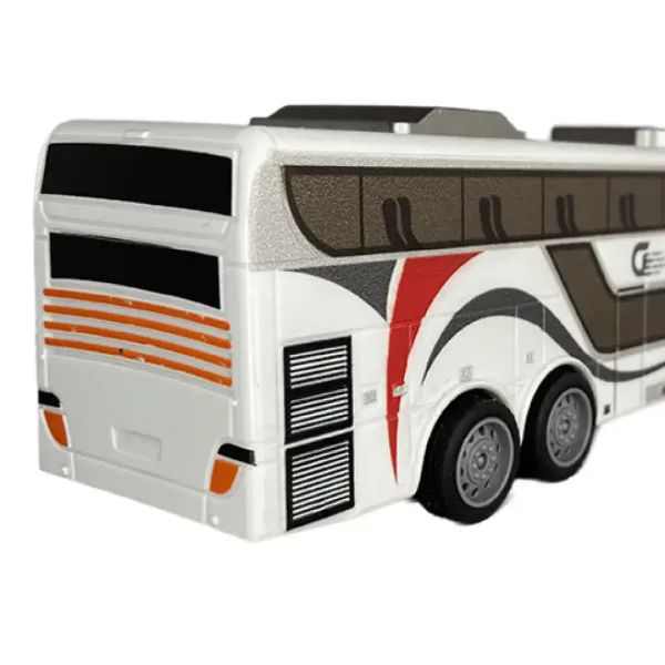 Autobus RC con telecomando e luci 27MHz scala 1/32 25cm immagine 3