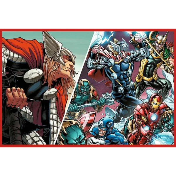 Avengers i difensori del mondo puzzle da 2x200 pezzi – Trefl immagine 3