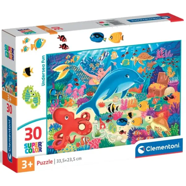 Avventure sottomarine puzzle supercolor da 30 pezzi - Clementoni immagine 1