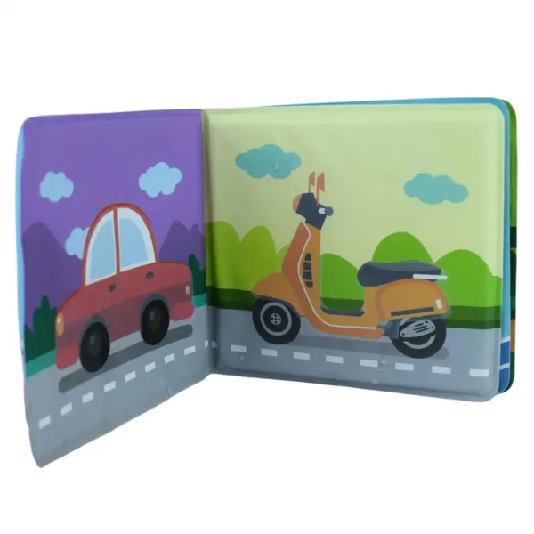 Baby Book: Veicoli libro da bagno morbido 14x13cm immagine 5