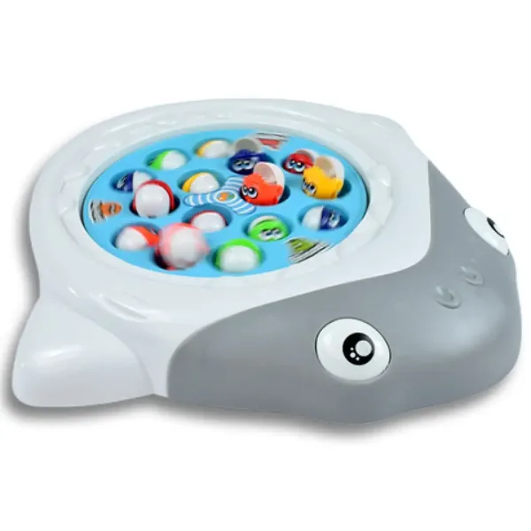 BabyFish: Gioco da pesca rotante elettrico con suono a forma di squalo immagine 2