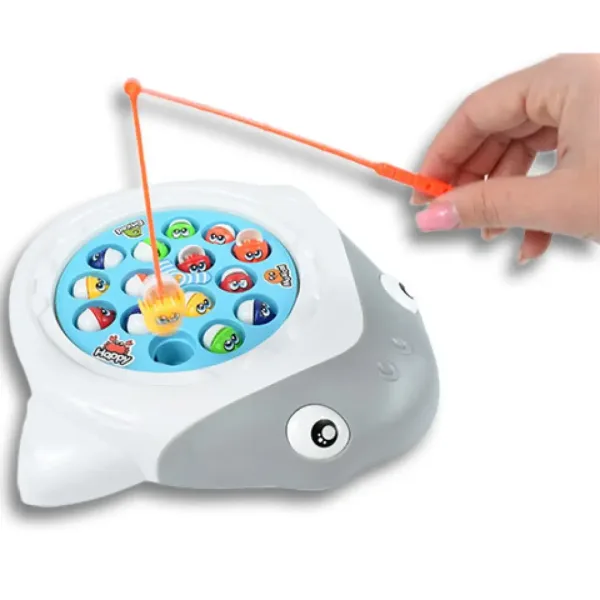 BabyFish: Gioco da pesca rotante elettrico con suono a forma di squalo immagine 5