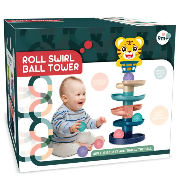 Ball Tower: Percorso di palline con animali divertenti in diverse varianti 68x22cm 1 pezzo immagine 3