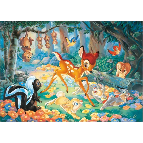 Bambi 2 in 1 puzzle da 60 pezzi e libro da colorare 50x35cm - Lisciani immagine 2
