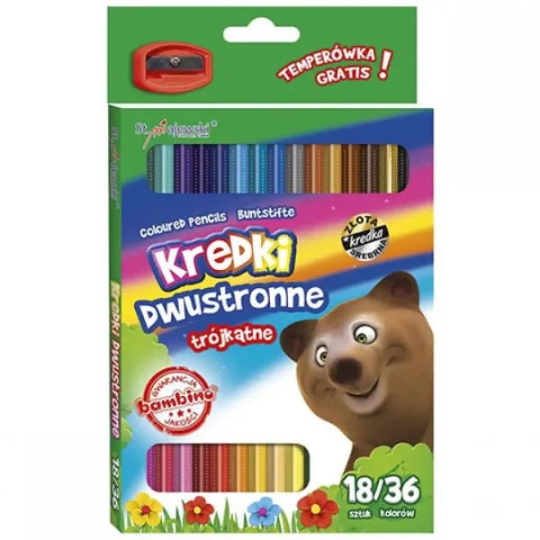 Bambino: Set di matite colorate 18/36 pezzi con temperino immagine 1