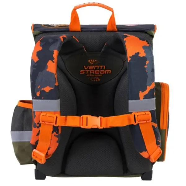 Bambino: Zaino scolastico ergonomico militare, zaino 36x27x14cm immagine 3