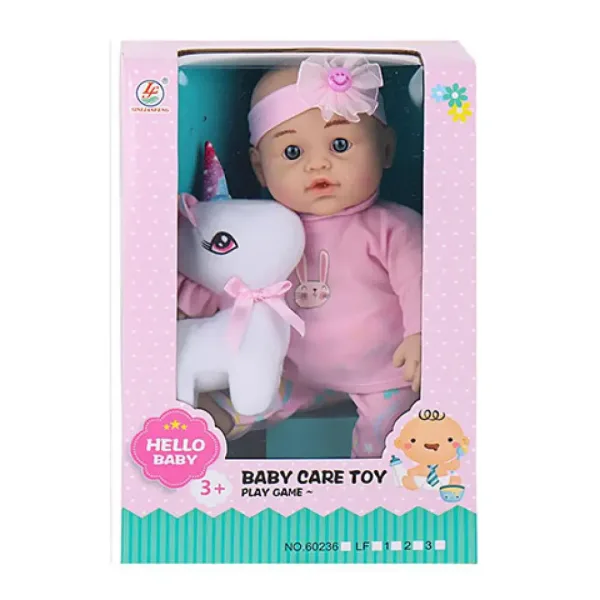 Bambino con animale di 30 cm, vari tipi, 1 pezzo immagine 2