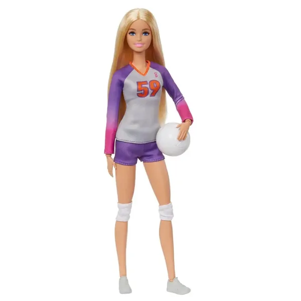 Bambole Barbie Sportive - Giocatrice di Pallavolo - Mattel immagine 4