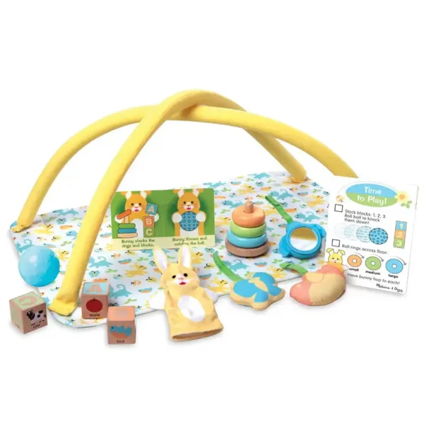 Bambole e casette - Tappeto da gioco per bambini con giocattoli - Melissa & Doug immagine 2