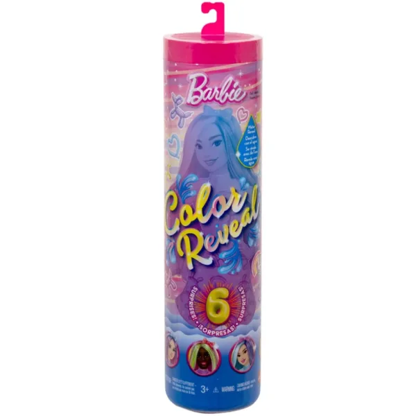 Barbie: Bambola Color Reveal serie sorpresa cane palloncino - Mattel immagine 1