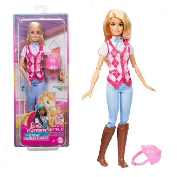 Barbie: Bambola Malibu a cavallo - Mattel immagine 2