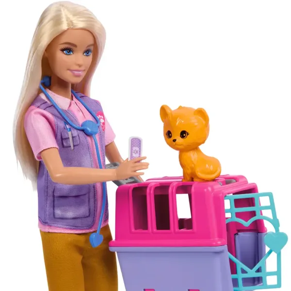 Barbie: Bambola carriera soccorritrice di animali selvatici con accessori - Mattel immagine 3