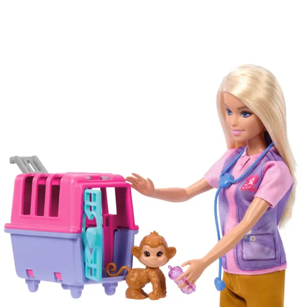 Barbie: Bambola carriera soccorritrice di animali selvatici con accessori - Mattel immagine 4
