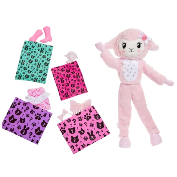 Barbie: Cutie Reveal bambola a sorpresa - Pecora - Mattel immagine 3
