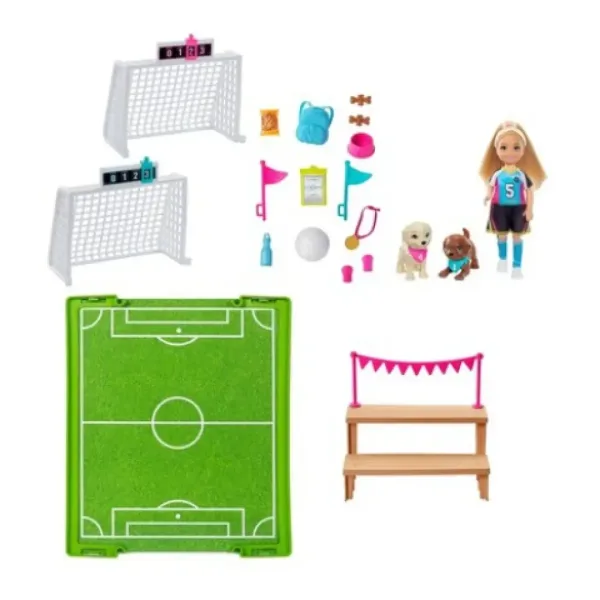 Barbie Dreamhouse Adventures: Set da gioco di calcio di Chelsea - Mattel immagine 3
