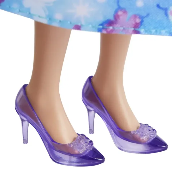 Barbie Dreamtopia: Principessa bambola con abito blu a farfalle - Mattel immagine 4