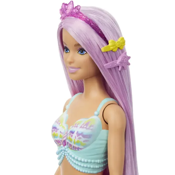 Barbie Dreamtopia: Sirena con acconciatura magica 2024 - Mattel immagine 5