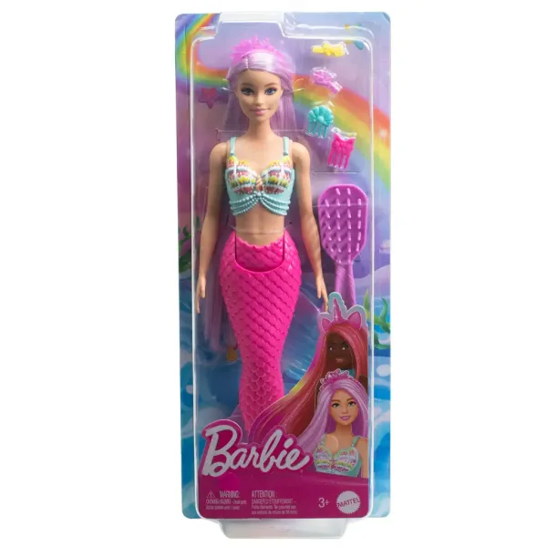 Barbie Dreamtopia: Sirena con acconciatura magica 2024 - Mattel immagine 6