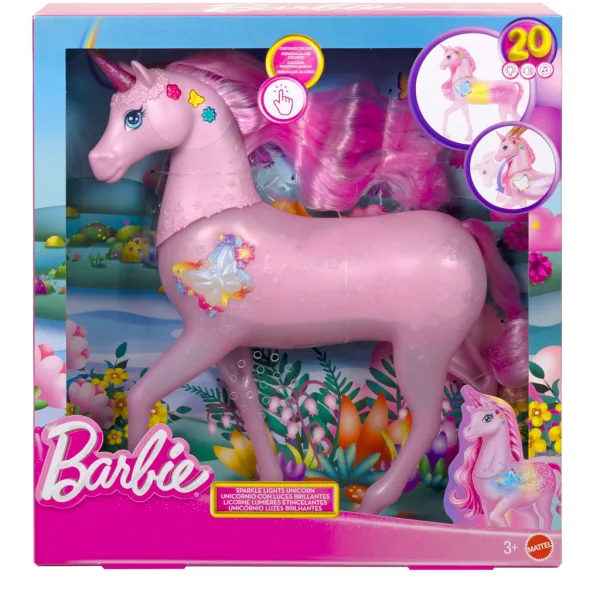 Barbie Dreamtopia: Unicorno magico con ali di farfalla - Mattel immagine 1