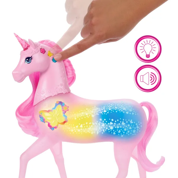 Barbie Dreamtopia: Unicorno magico con ali di farfalla - Mattel immagine 3