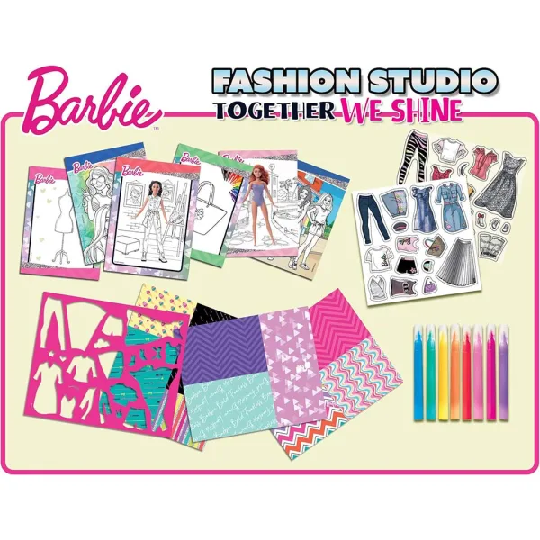 Barbie Insieme Brilliamo set da colorare e vestire - Lisciani immagine 2