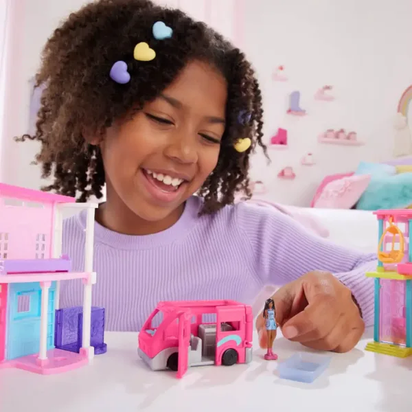 Barbie: Mini BarbieLand Veicoli - Set Camper dei Sogni - Mattel immagine 3