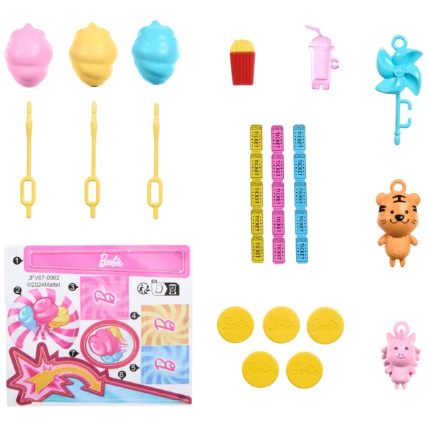 Barbie Mysteries: Detectivi sulla spiaggia - Set da gioco con bancarella di zucchero filato e bambola - Mattel immagine 5