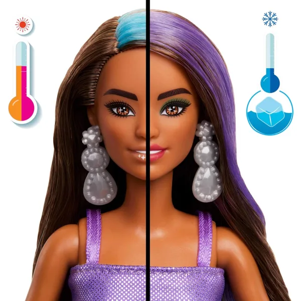 Barbie: Party Reveal bambola sorpresa con capelli castani - Mattel immagine 3