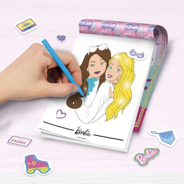 Barbie Quaderno da disegno glitterato - Lisciani immagine 2