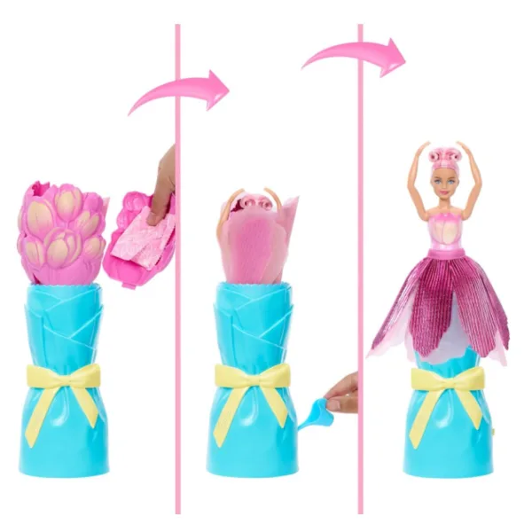 Barbie Reveal: Bambola sorpresa Magia dei Fiori - Tulipano - Mattel immagine 3