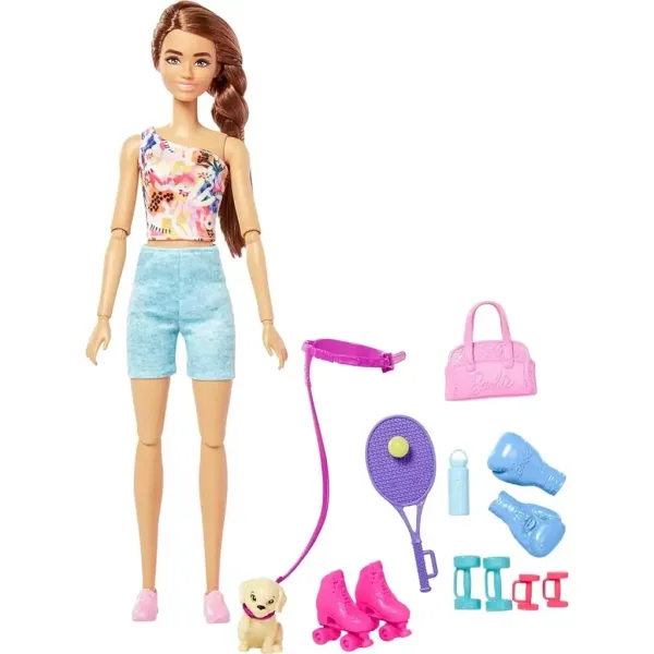 Barbie: Ricarica Barbie Tennista con accessori - Mattel immagine 2