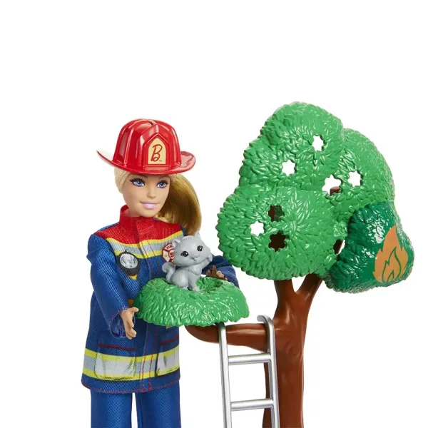 Barbie: Set da gioco stazione dei pompieri - Mattel immagine 6