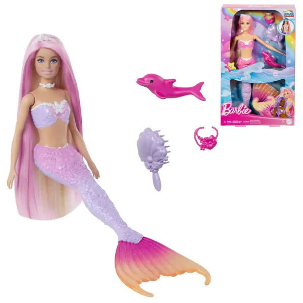 Barbie: Sirena che cambia colore con accessori - Mattel immagine 1