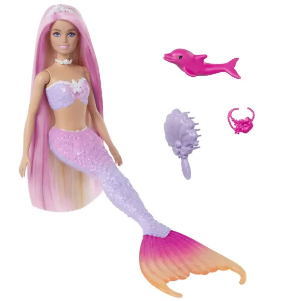 Barbie: Sirena che cambia colore con accessori - Mattel immagine 2
