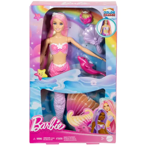 Barbie: Sirena che cambia colore con accessori - Mattel immagine 7