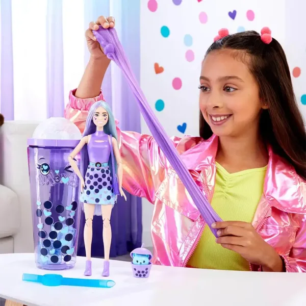 Barbie: Slime Reveal Festa delle Bolle Bambola Viola - Mattel immagine 2