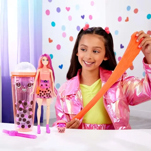 Barbie: Slime Reveal Festa di Bolle Bambola Arancione - Mattel immagine 2