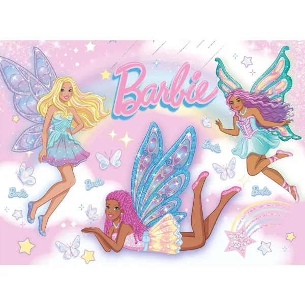 Barbie amiche fatate puzzle Eco mini da 48 pezzi 35x25 cm - Lisciani immagine 2