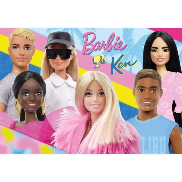 Barbie e amici puzzle maxi da pavimento 2x60 pezzi 50x35cm - Lisciani immagine 2